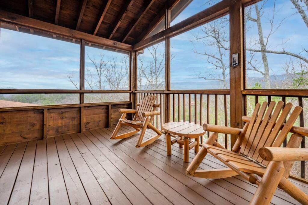 Over The Mountain - Smoky Mountain View Cabin 세비어빌 외부 사진
