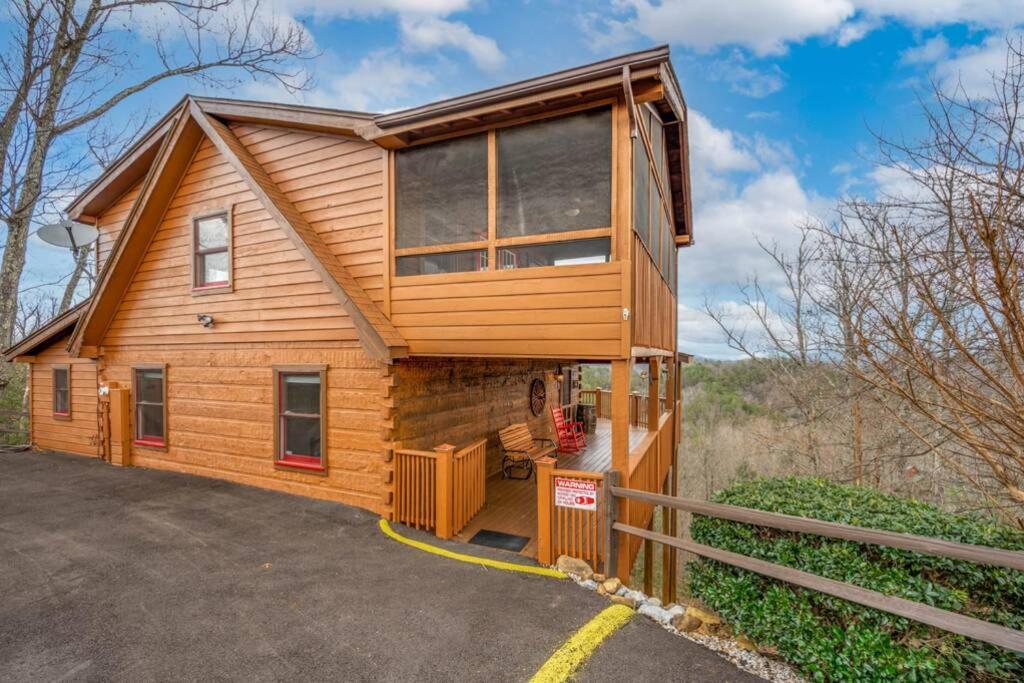 Over The Mountain - Smoky Mountain View Cabin 세비어빌 외부 사진