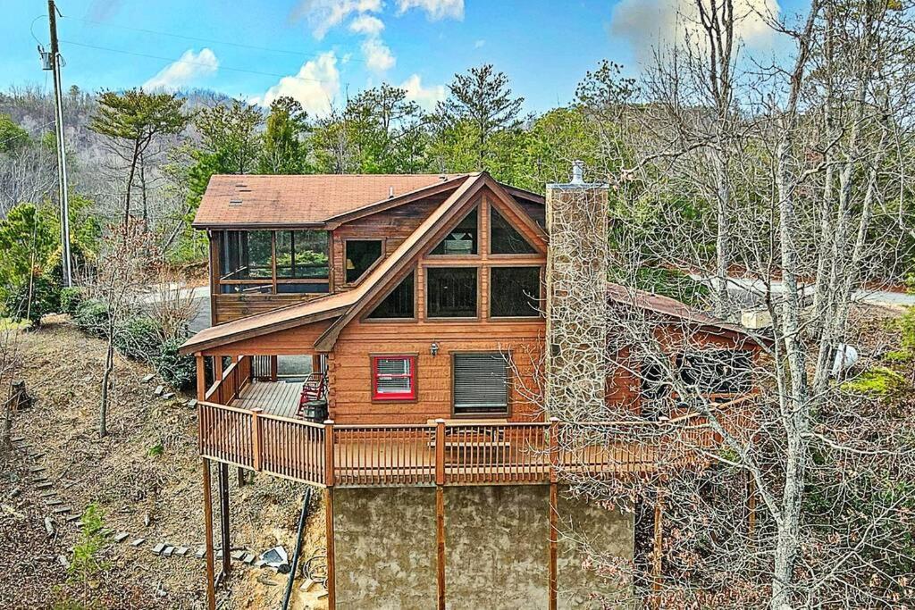 Over The Mountain - Smoky Mountain View Cabin 세비어빌 외부 사진
